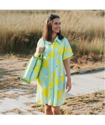 Isla Bonita By SIGRIS Camisa de Verano 100% Algodón con Estampado de Limones