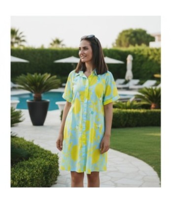 Isla Bonita By SIGRIS Camisa de Verano 100% Algodón con Estampado de Limones