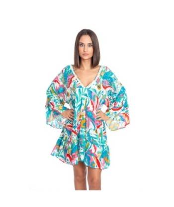 Vestido Corto Verde Étnico para Mujer - Moda Tropical, Elegante y Versátil - Perfecto para Fiesta y Ocasiones