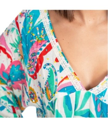 Vestido Corto Verde Étnico para Mujer - Moda Tropical, Elegante y Versátil - Perfecto para Fiesta y Ocasiones