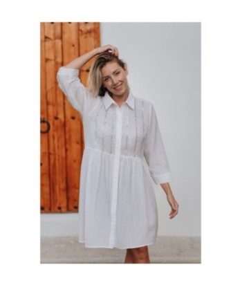 Isla Bonita By SIGRIS Vestido Camisero de Algodón 100%