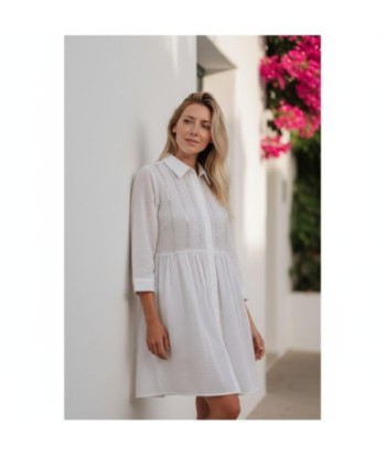 Isla Bonita By SIGRIS Vestido Camisero de Algodón 100%