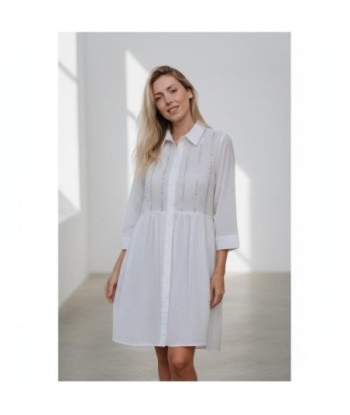 Isla Bonita By SIGRIS Vestido Camisero de Algodón 100%