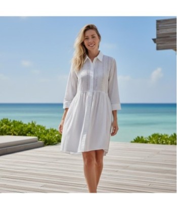 Isla Bonita By SIGRIS Vestido Camisero de Algodón 100%