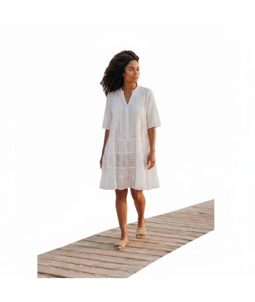 Isla Bonita By SIGRIS Vestido Corto de Verano 100% Algodón