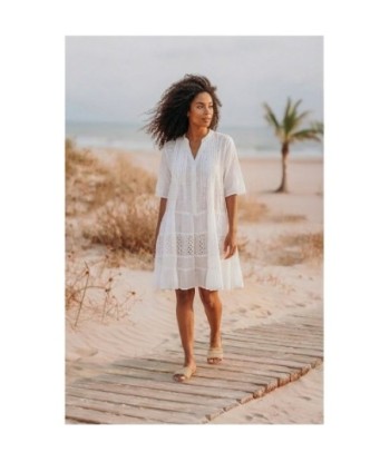 Isla Bonita By SIGRIS Vestido Corto de Verano 100% Algodón