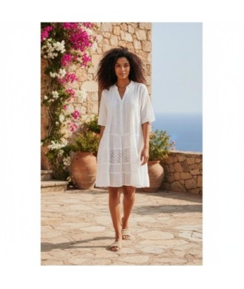 Isla Bonita By SIGRIS Vestido Corto de Verano 100% Algodón