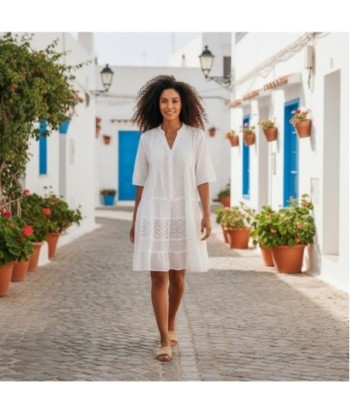 Isla Bonita By SIGRIS Vestido Corto de Verano 100% Algodón