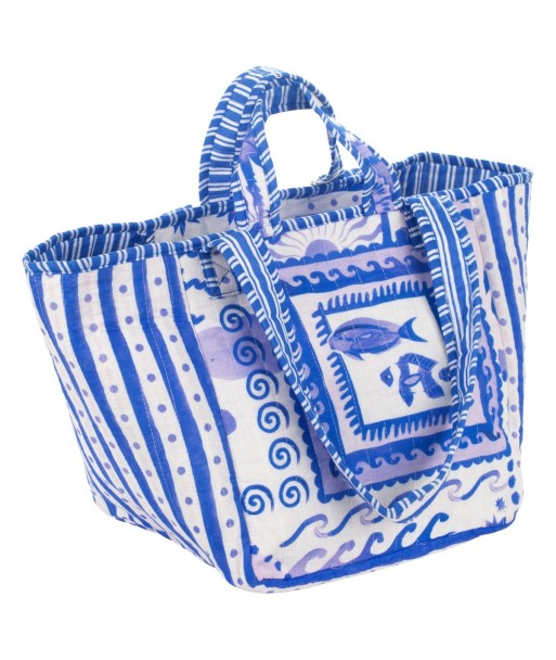 Isla Bonita By SIGRIS Bolso de Algodón Estampado Marino