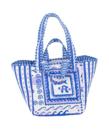 Isla Bonita By SIGRIS Bolso de Algodón Estampado Marino