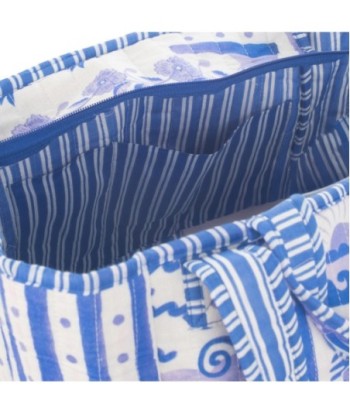 Isla Bonita By SIGRIS Bolso de Algodón Estampado Marino
