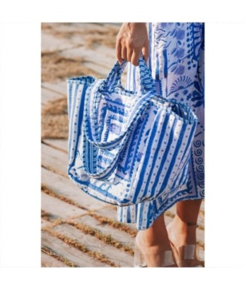 Isla Bonita By SIGRIS Bolso de Algodón Estampado Marino