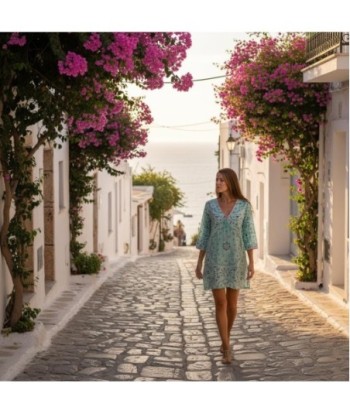 Isla Bonita By SIGRIS Kurta de Algodón 100% con Estampado Étnico