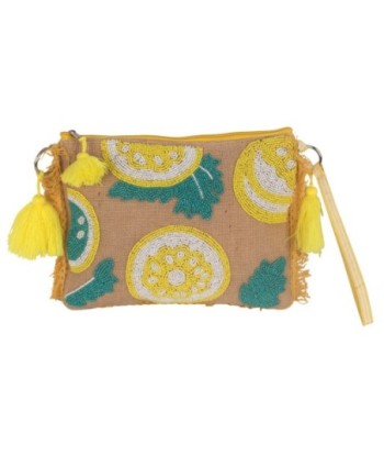 Isla Bonita By SIGRIS Bolso De Mano de Fibra Vegetal con Diseño Colorido