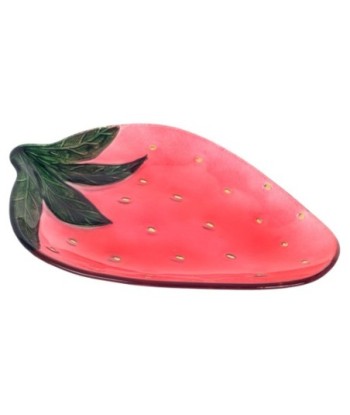 Plato Fresa de Vidrio NOVEDAD - Decoración Original para Mesa