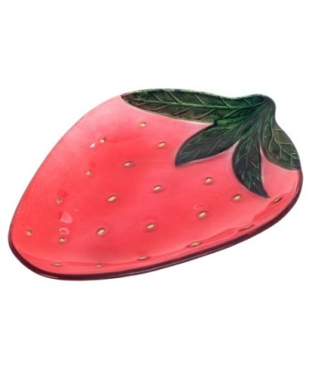 Plato Fresa de Vidrio NOVEDAD - Decoración Original para Mesa