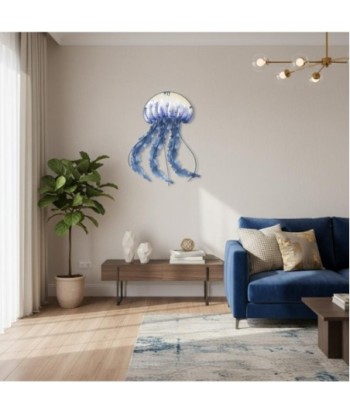 Adorno Pared Medusa de Metal - Decoración Azul para Jardín