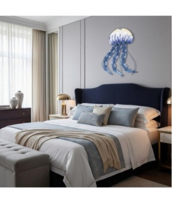 Adorno Pared Medusa de Metal - Decoración Azul para Jardín