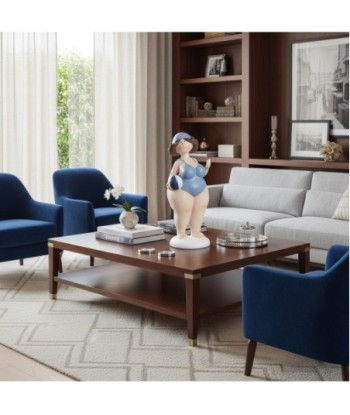 Figura de Bañista de Resina con Balón | Decoración Creativa