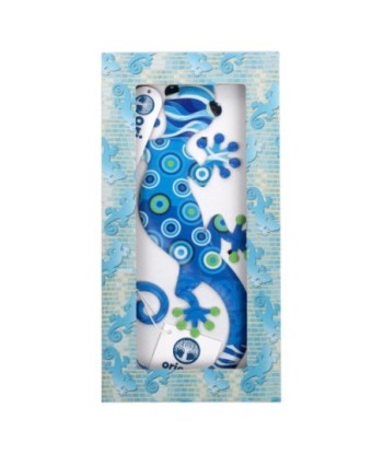 Adorno Pared Lagarto S de Metal, Azul, Decorativo y Colorido