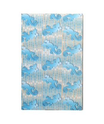 Adorno Pared Lagarto S de Metal - Color Azul, Decorativo y Original