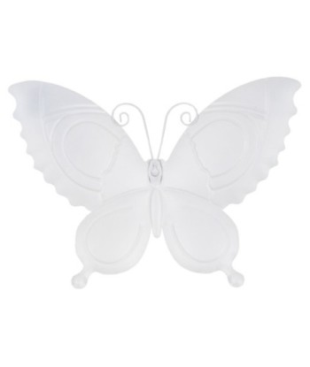 Adorno Pared Mariposa de Metal en Azul con Diseño Colorido para Jardín