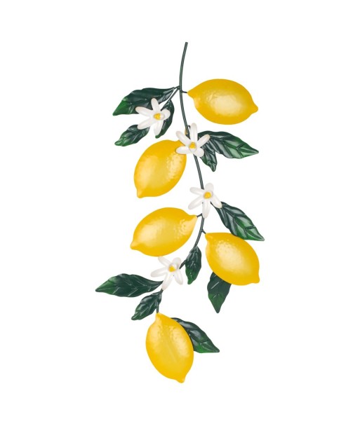 Adorno Pared Limones en Metal - Toque Fresco y Decorativo