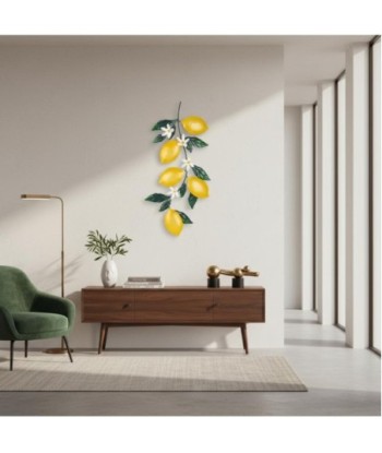 Adorno Pared Limones en Metal - Toque Fresco y Decorativo