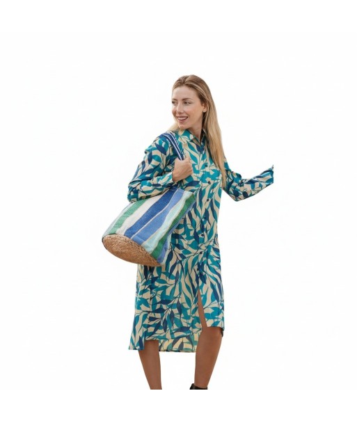Isla Bonita By SIGRIS Vestido Camisero de Algodón con Estampado Floral