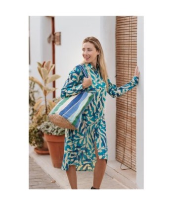 Isla Bonita By SIGRIS Vestido Camisero de Algodón con Estampado Floral