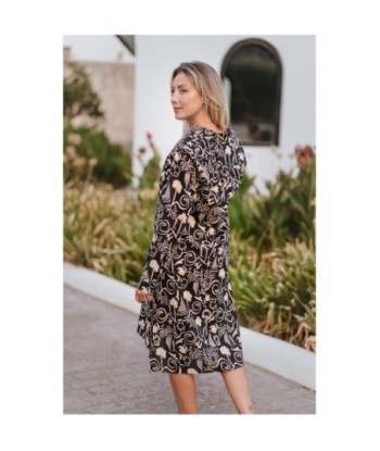 Isla Bonita By SIGRIS Vestido Camisero de Algodón con Estampado Floral
