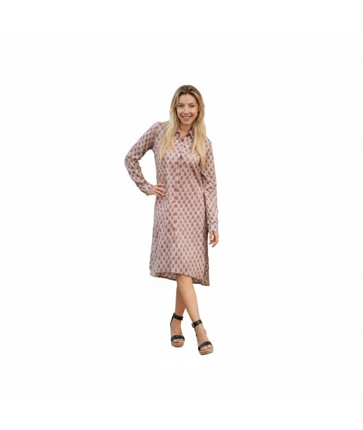 Isla Bonita By SIGRIS Vestido Camisero de Algodón con Estampado Floral