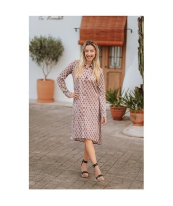 Isla Bonita By SIGRIS Vestido Camisero de Algodón con Estampado Floral