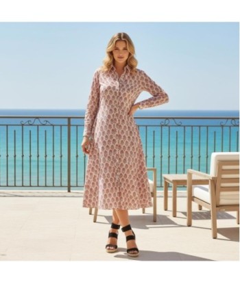 Isla Bonita By SIGRIS Vestido Camisero de Algodón con Estampado Floral