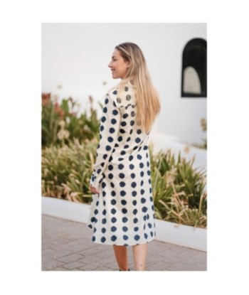Isla Bonita By SIGRIS Vestido Camisero de Algodón con Diseño de Lunares