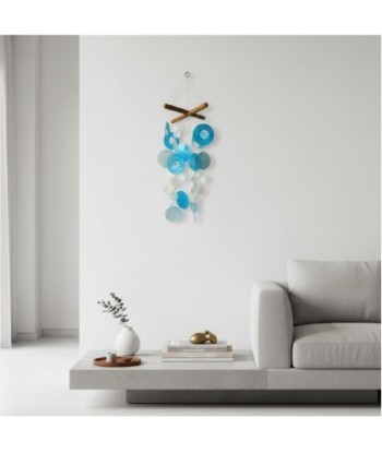 Colgante de resina azul, decorativo y moderno para el hogar
