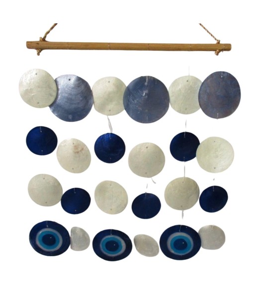 Colgante de Resina en Tonos Azules y Blancos para Decoración