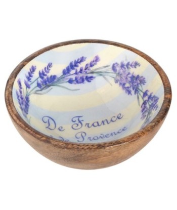 Cuenco Lavanda S de Madera y Resina, Estilo Provenzal para Decoración