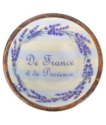 Cuenco Lavanda S de Madera y Resina, Estilo Provenzal para Decoración