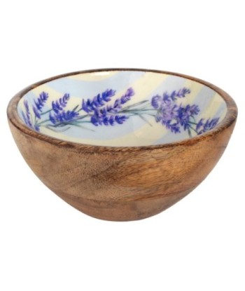 Cuenco Lavanda S de Madera y Resina, Estilo Provenzal para Decoración