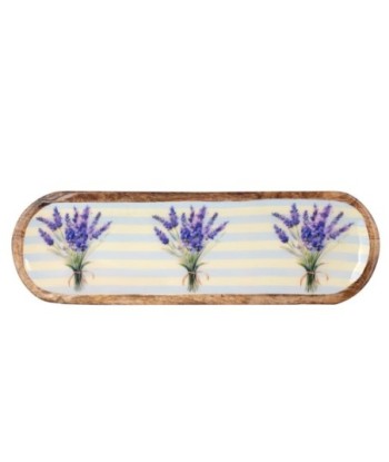 Bandeja Lavanda de Madera y Resina - Estilo Rústico para Decoración