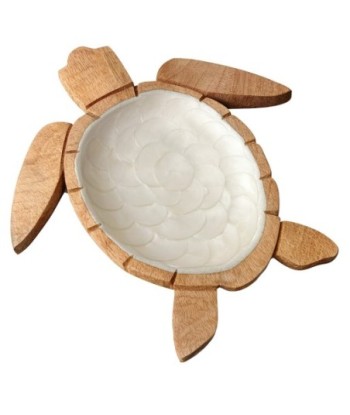 Bandeja Tortuga de Madera y Resina - Decoración Única para el Hogar