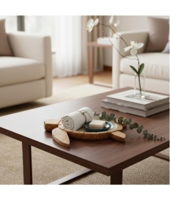 Bandeja Tortuga de Madera y Resina - Decoración Única para el Hogar