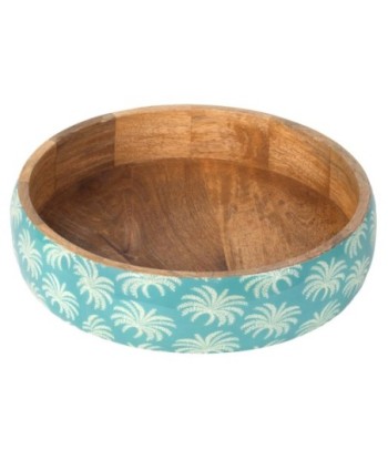 Cuenco Palmeras de Madera y Resina - Decoración Tropical