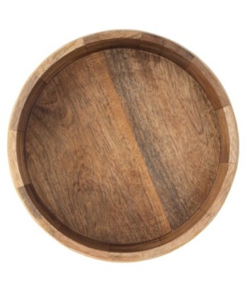 Cuenco Palmeras de Madera y Resina, Estilo Tropical, Ideal para Decorar