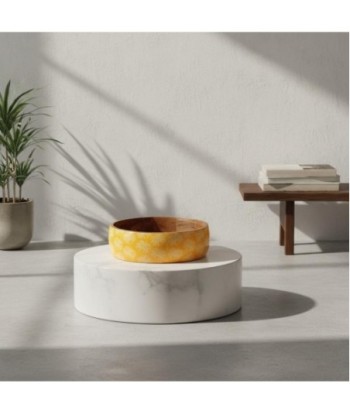 Cuenco Palmeras de Madera y Resina, Estilo Tropical, Ideal para Decorar