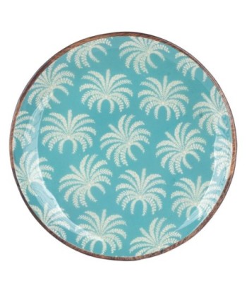 Plato Palmeras L de Madera y Resina - Estilo Tropical y Función Decorativa