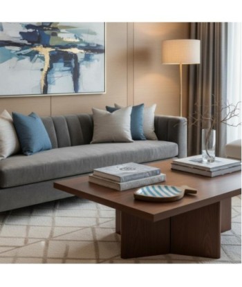 Bandeja de Decoración de Madera con Diseño Acuático