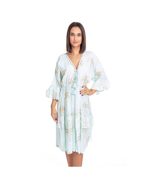 Vestido Corto Amarillo Floral para Mujer - Moda Isla Bonita Boheme - Estilo Elegante y Confortable para Ocasiones