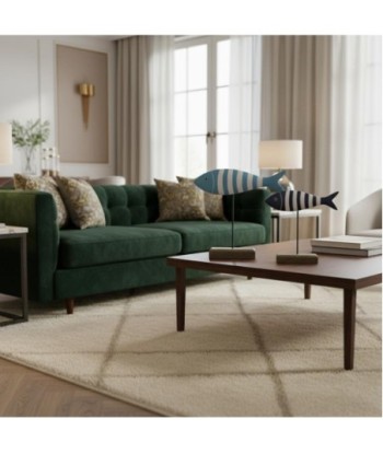 Figura Marinera Pez 2U de Madera para Decoración Náutica